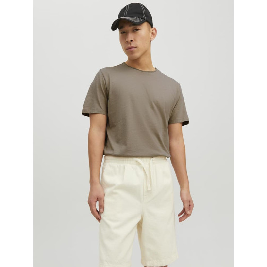Jack and Jones Μπεζ T-shirt C Neck - 12182498