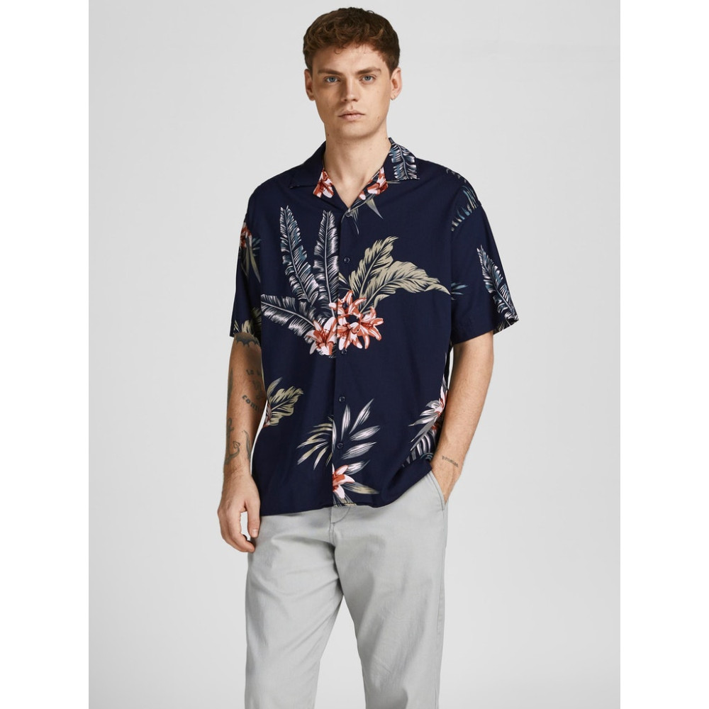 Jack and Jones Μπλε Floral Πουκάμισο Hawaiian - 12202240