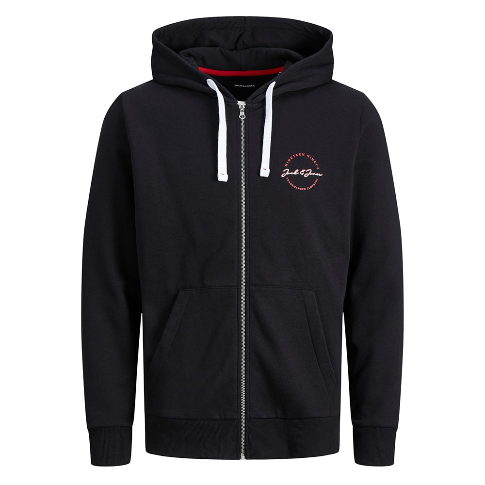 Jack and Jones Μαύρη Ζακέτα Hoodie - 12211515