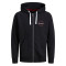 Jack and Jones Μαύρη Ζακέτα Hoodie - 12211515