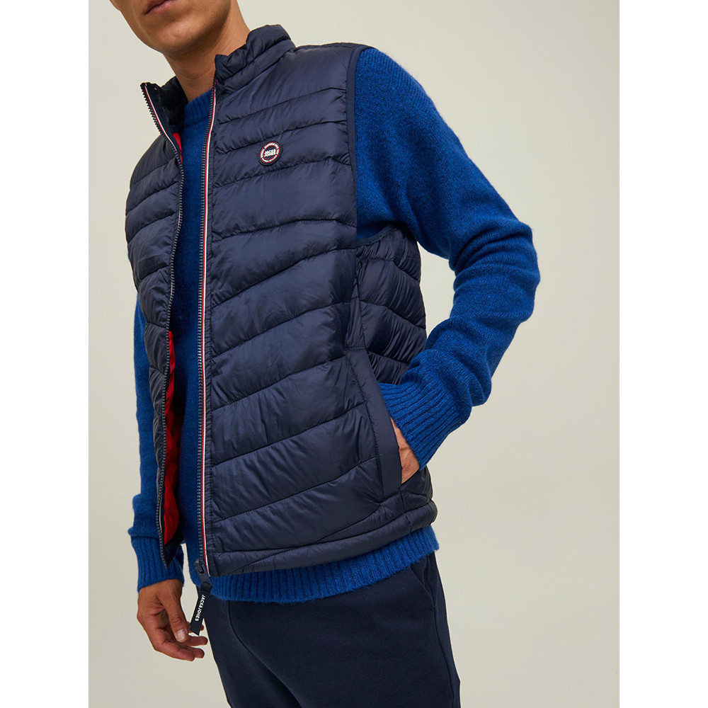 Jack and Jones Μπλε Σκούρο Αμάνικο Μπουφάν - 12211790 