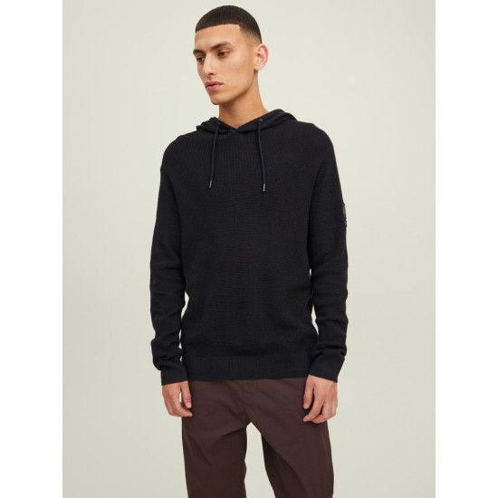 Jack and Jones Μαύρο Hoodie - 12214093