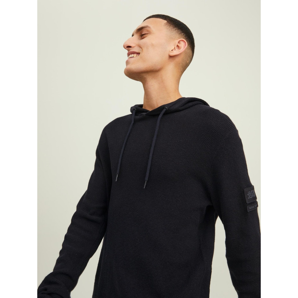 Jack and Jones Μαύρο Hoodie - 12214093