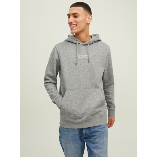 Jack and Jones Γκρι Hoodie - 12216335