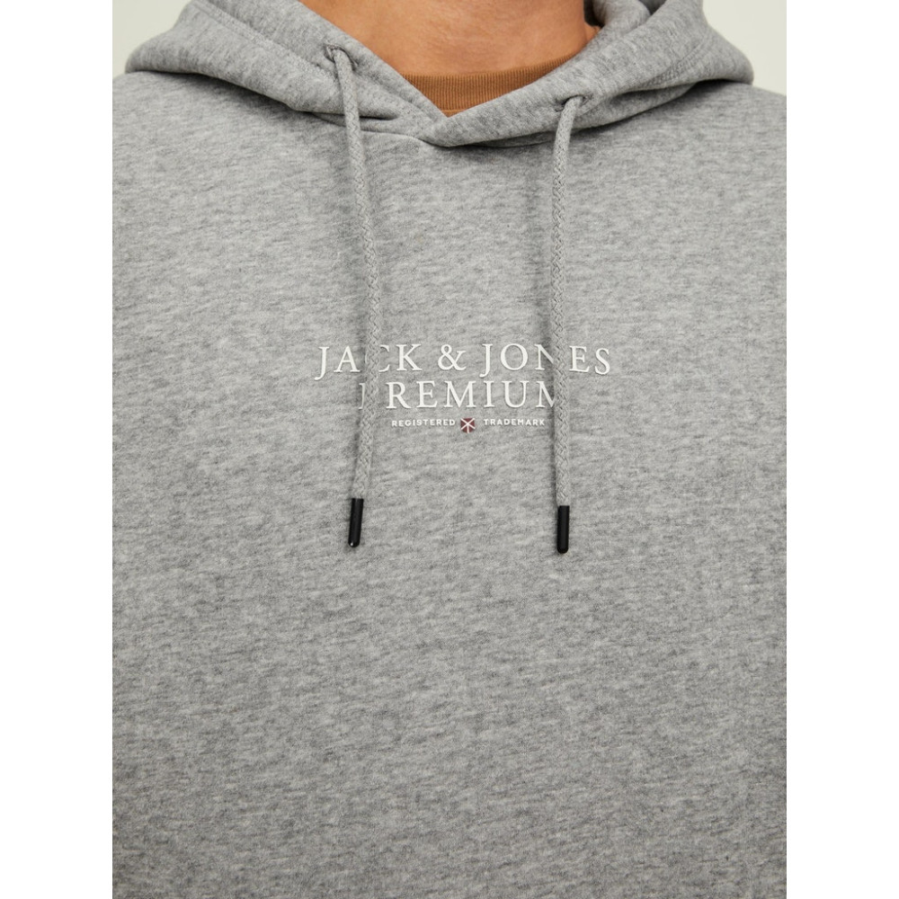 Jack and Jones Γκρι Hoodie - 12216335