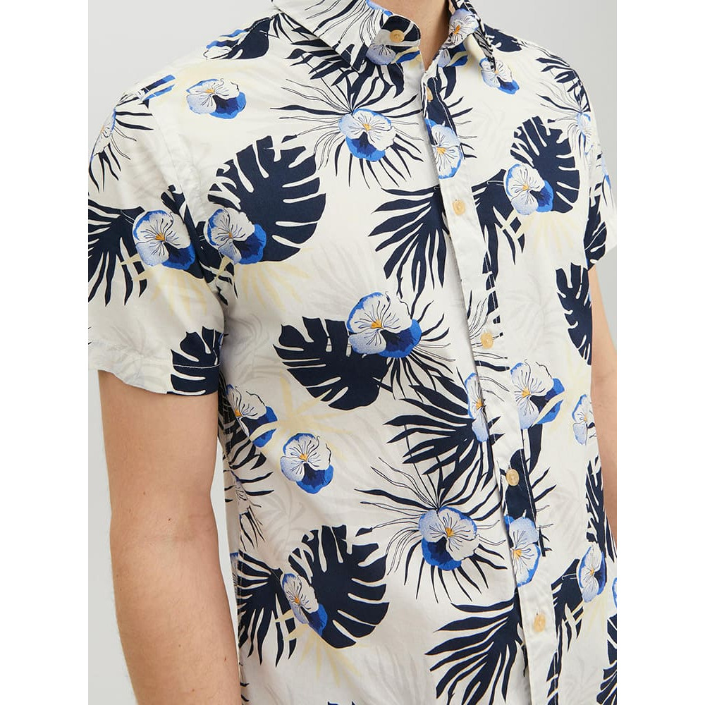 Jack and Jones Λευκό Floral Πουκάμισο - 12233624