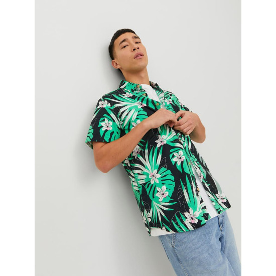 Jack and Jones Μαύρο Floral Πουκάμισο - 12233624