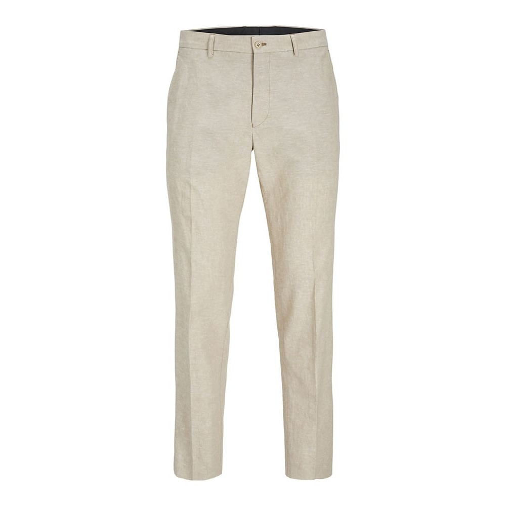 Jack and Jones Μπεζ Παντελόνι Linen - 12228724