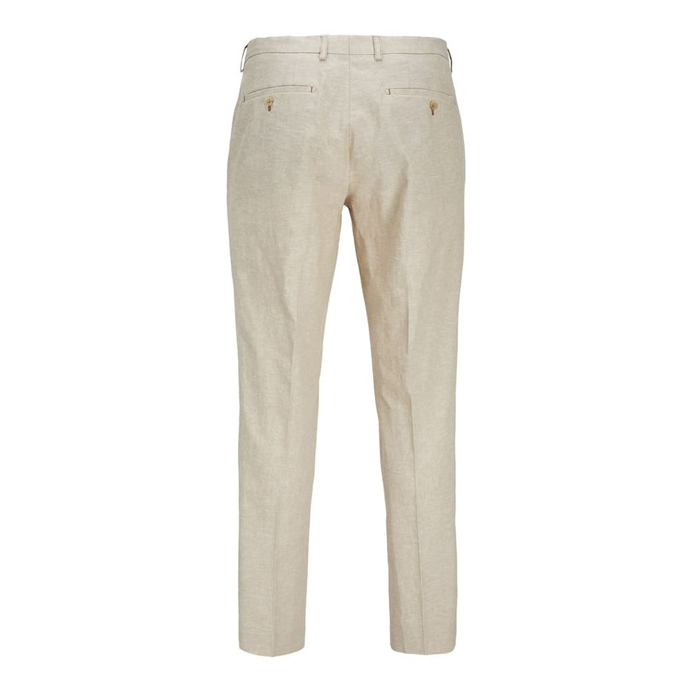 Jack and Jones Μπεζ Παντελόνι Linen - 12228724