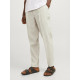 Jack and Jones Μπεζ Παντελόνι Linen Blend - 12252980