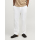 Jack and Jones Λευκό Παντελόνι 100% Linen - 12253120