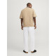 Jack and Jones Λευκό Παντελόνι 100% Linen - 12253120