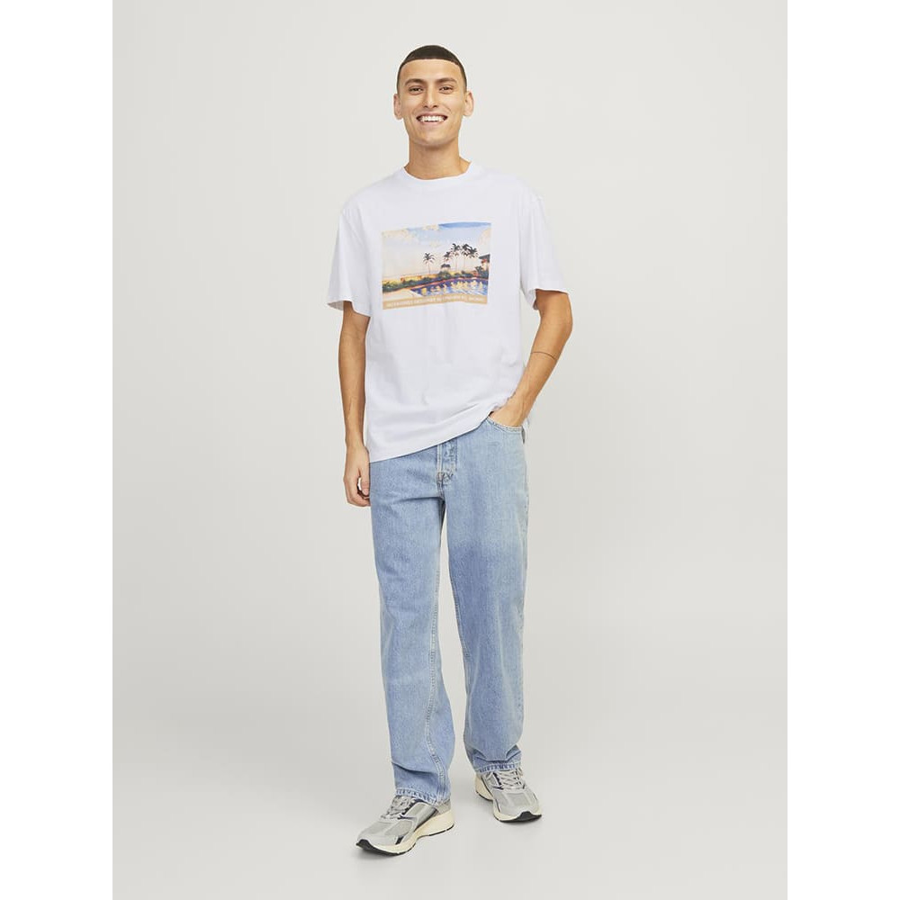 Jack and Jones Λευκό T-shirt C Neck - 12253679