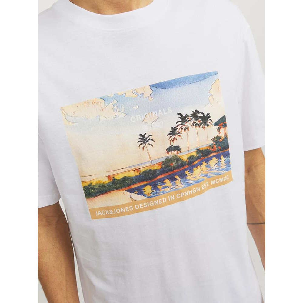 Jack and Jones Λευκό T-shirt C Neck - 12253679