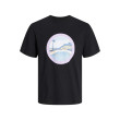 Jack and Jones Μαύρο T-shirt C Neck - 12253679