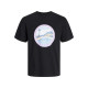 Jack and Jones Μαύρο T-shirt C Neck - 12253679