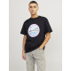 Jack and Jones Μαύρο T-shirt C Neck - 12253679
