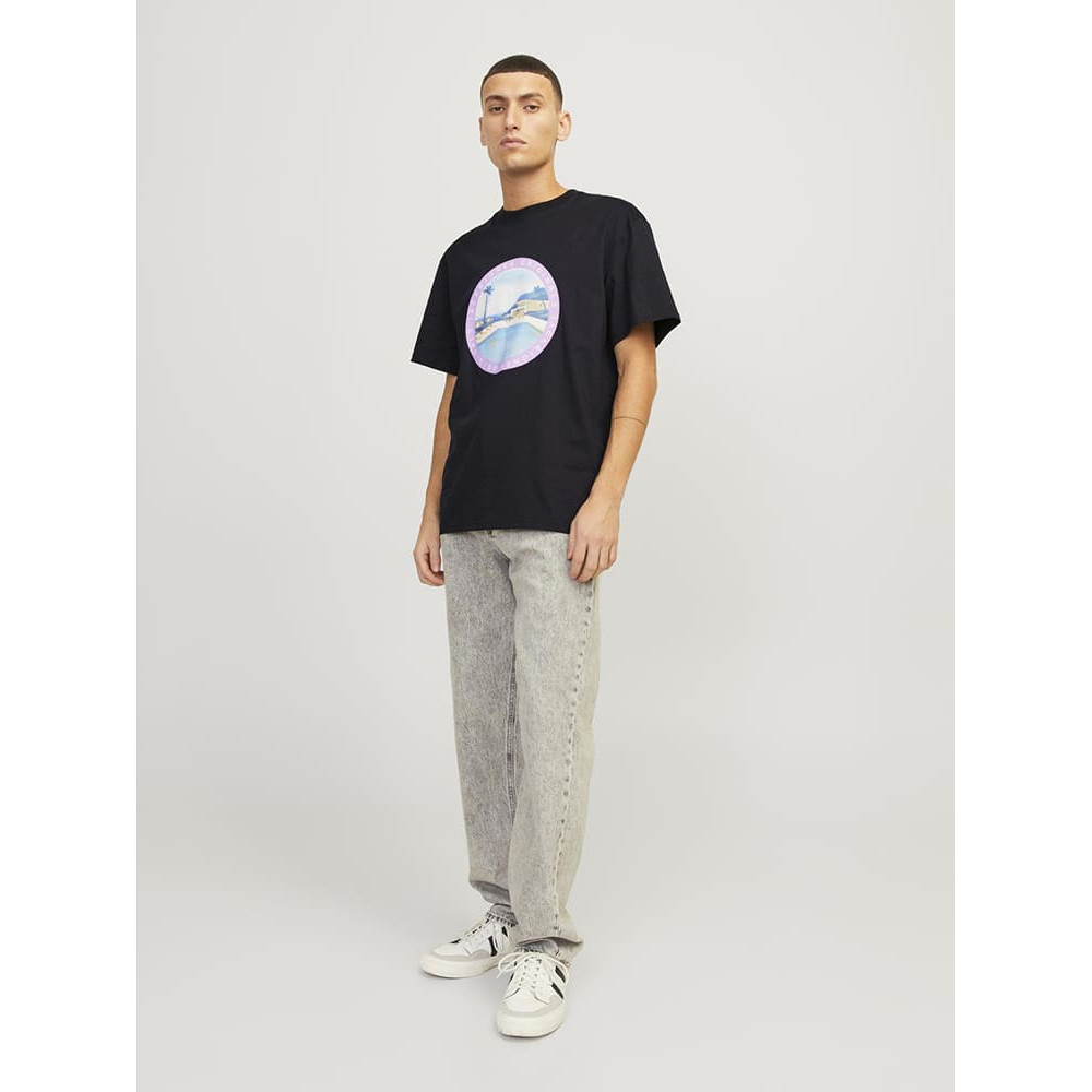 Jack and Jones Μαύρο T-shirt C Neck - 12253679