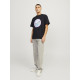 Jack and Jones Μαύρο T-shirt C Neck - 12253679