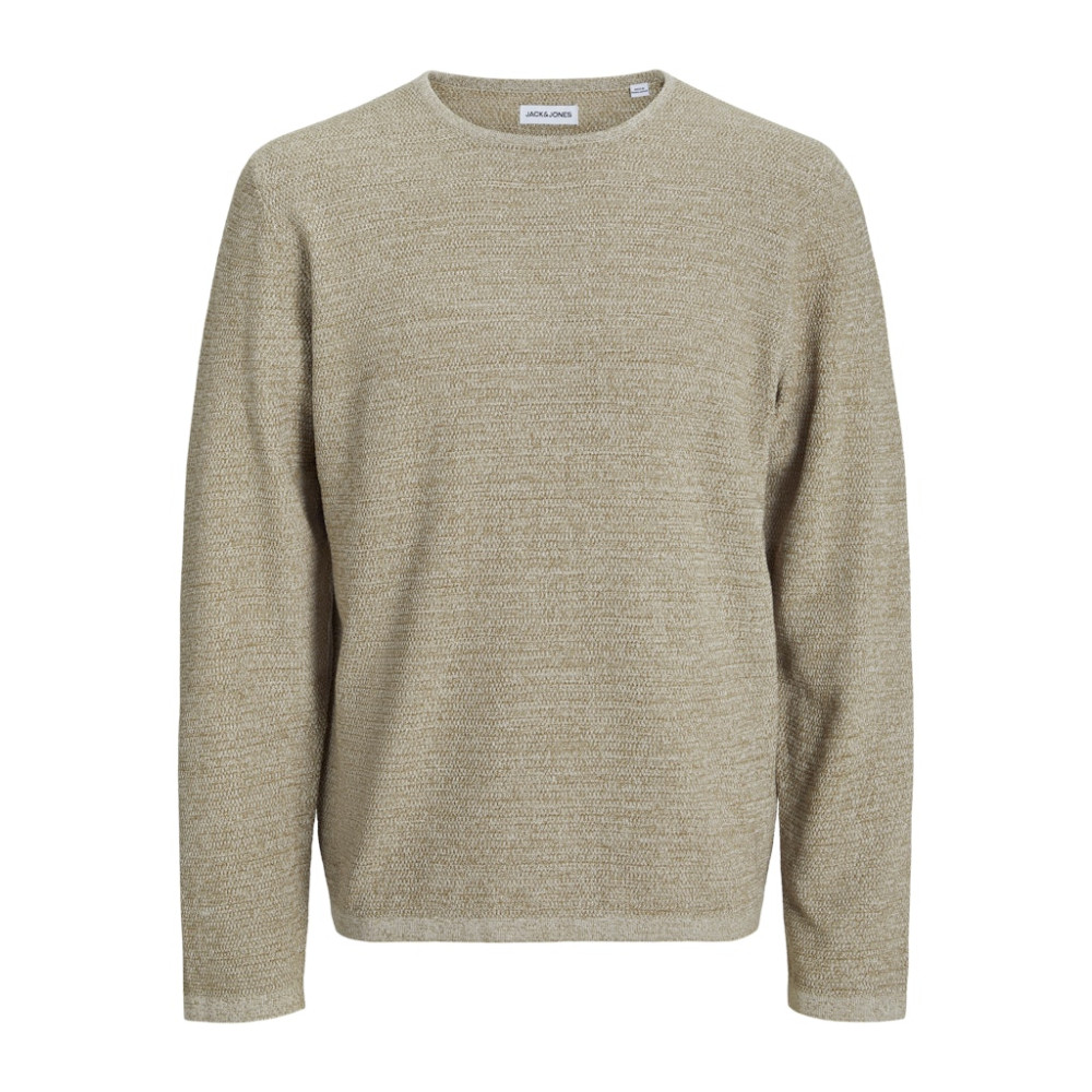 Jack and Jones Μπεζ Πουλόβερ C Neck - 12268279