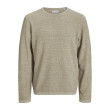Jack and Jones Μπεζ Πουλόβερ C Neck - 12268279