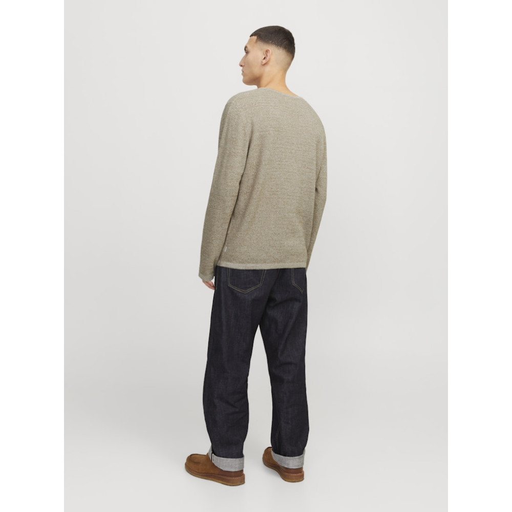 Jack and Jones Μπεζ Πουλόβερ C Neck - 12268279