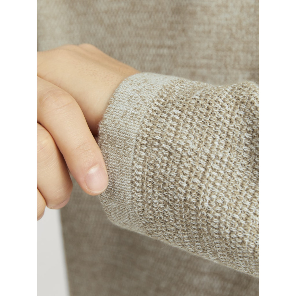 Jack and Jones Μπεζ Πουλόβερ C Neck - 12268279