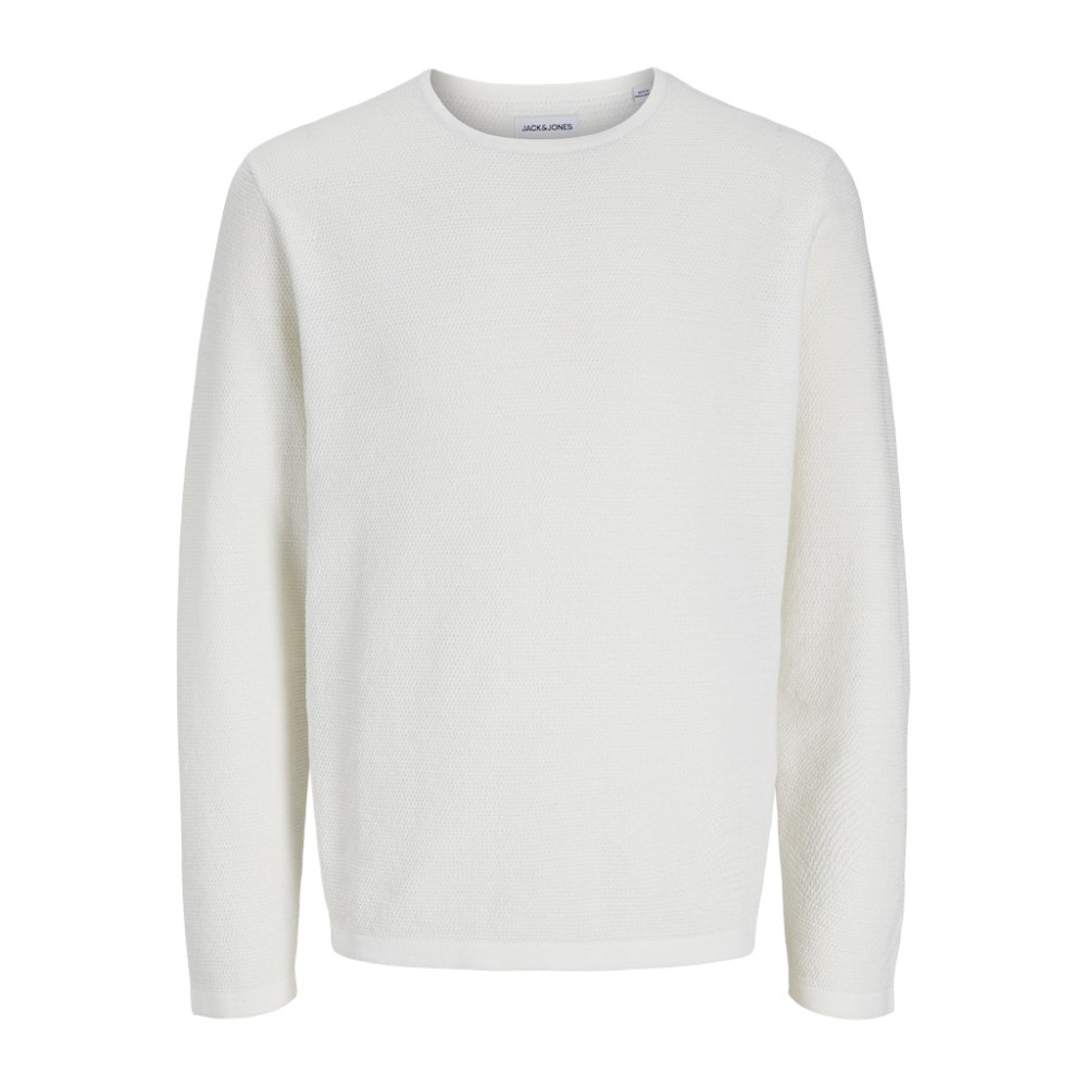 Jack and Jones Λευκό Πουλόβερ C Neck - 12268279