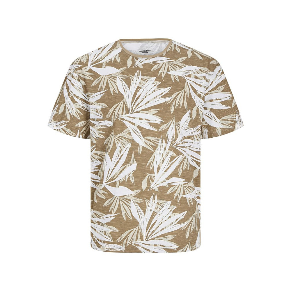 Jack and Jones Μπεζ T-shirt C Neck - 12268126