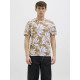 Jack and Jones Μπεζ T-shirt C Neck - 12268126