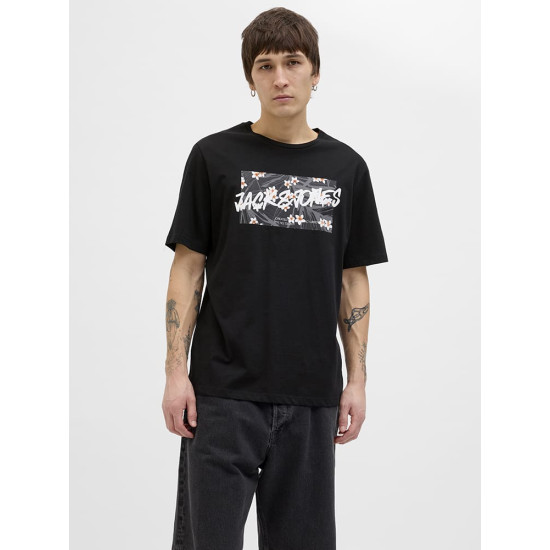 Jack and Jones Μαύρο T-shirt C Neck - 12269324