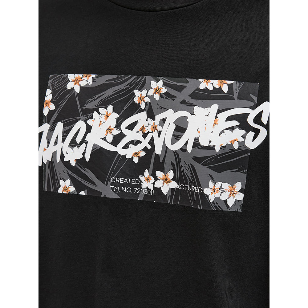 Jack and Jones Μαύρο T-shirt C Neck - 12269324