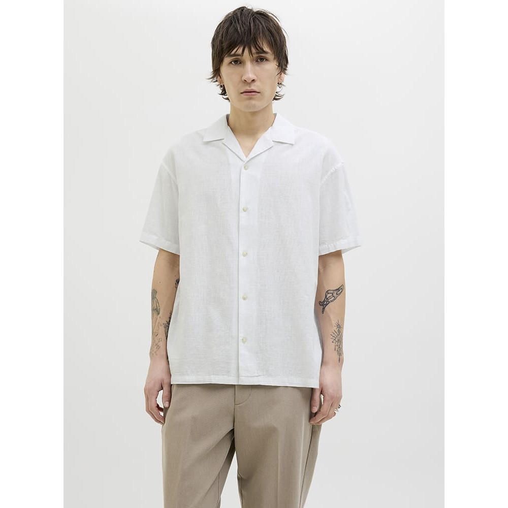 Jack and Jones Λευκό Πουκάμισο Hawaiian - 12269333