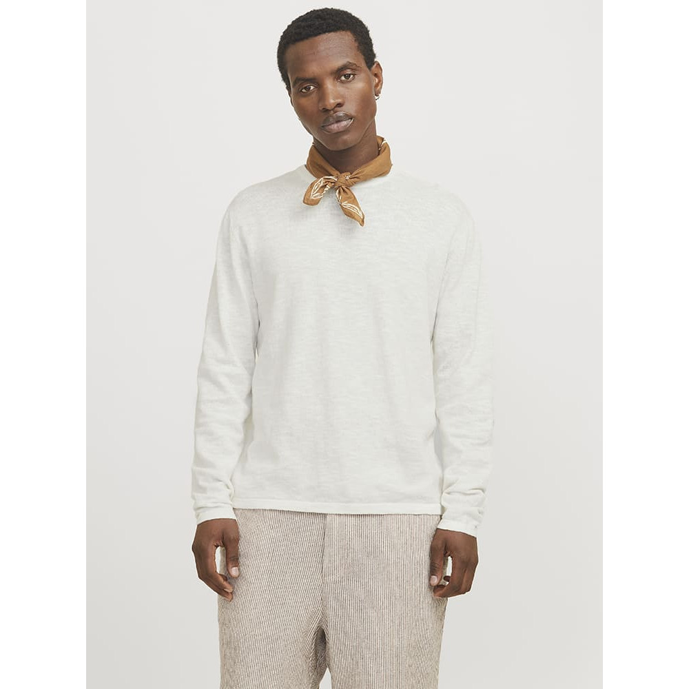 Jack and Jones Εκρού Πουλόβερ C Neck - 12269631
