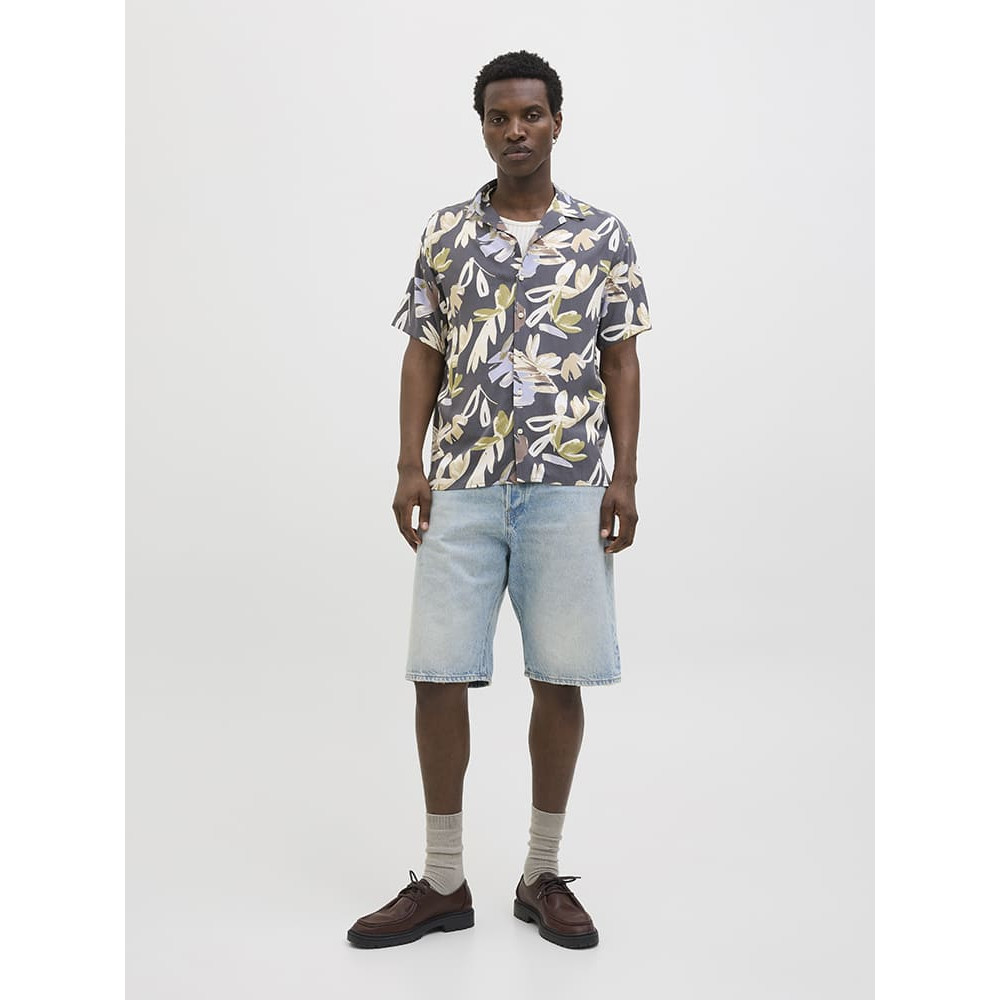 Jack and Jones Γκρι Πουκάμισο Hawaiian - 12271111