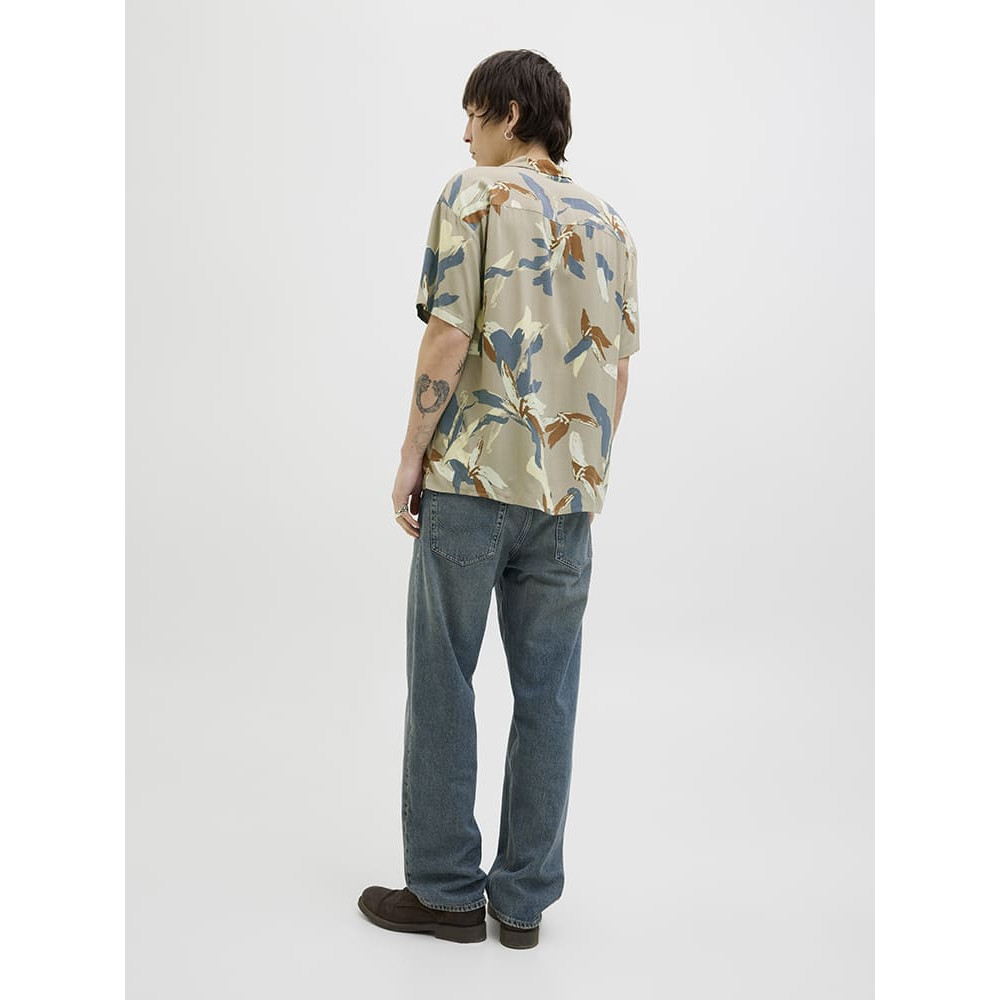 Jack and Jones Μπεζ Πουκάμισο Hawaiian - 12271111