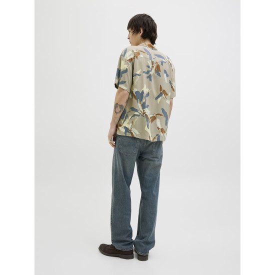 Jack and Jones Μπεζ Πουκάμισο Hawaiian - 12271111
