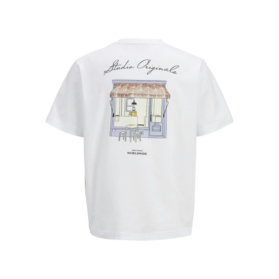 Jack and Jones Λευκό T-shirt C Neck - 12273015