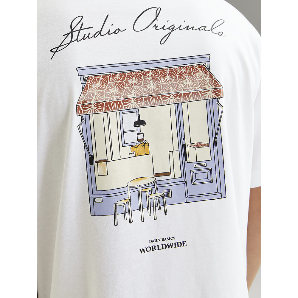 Jack and Jones Λευκό T-shirt C Neck - 12273015