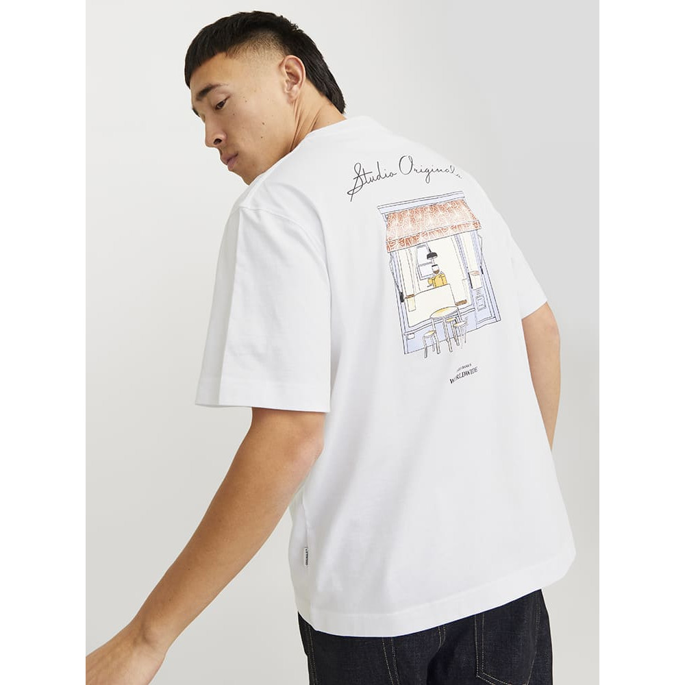 Jack and Jones Λευκό T-shirt C Neck - 12273015