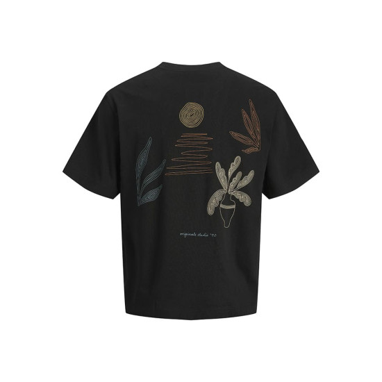 Jack and Jones Μαύρο T-shirt C Neck - 12273388