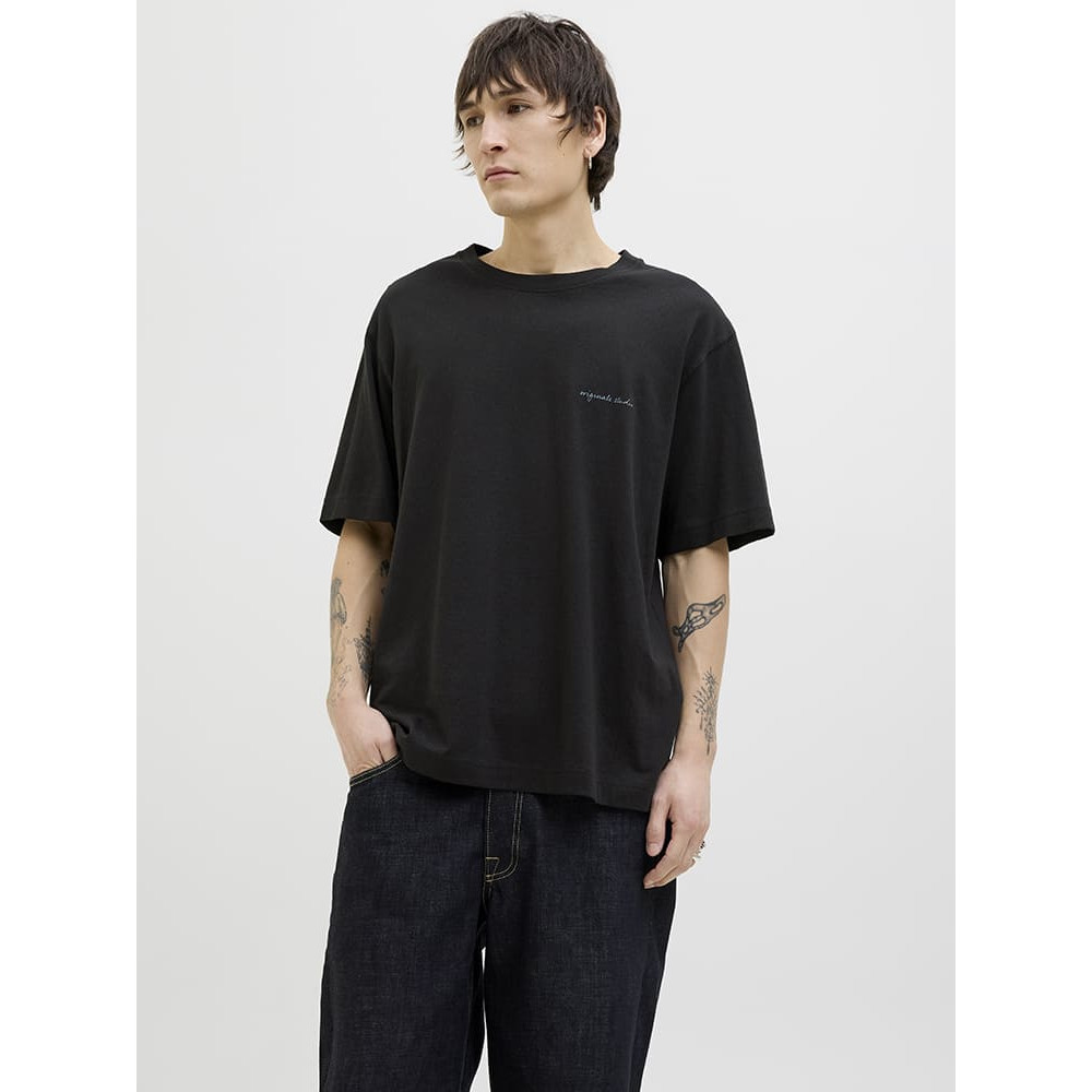 Jack and Jones Μαύρο T-shirt C Neck - 12273388
