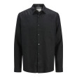 Jack and Jones Μαύρο Πουκάμισο 100% Λινό - 12273907