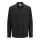 Jack and Jones Μαύρο Πουκάμισο 100% Λινό - 12273907