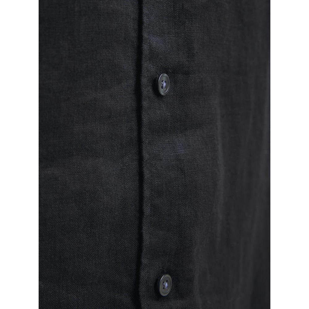 Jack and Jones Μαύρο Πουκάμισο 100% Λινό - 12273907