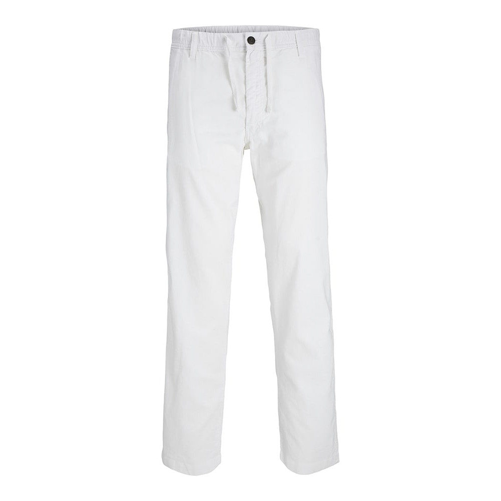 Jack and Jones Λευκό Παντελόνι Linen Blend - 12274977