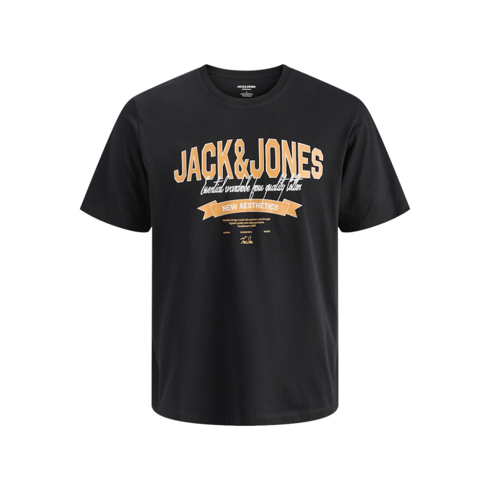 Jack and Jones Μαύρο T-shirt C Neck - 12288016
