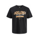 Jack and Jones Μαύρο T-shirt C Neck - 12288016