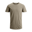 Jack and Jones Μπεζ T-shirt C Neck - 12182498