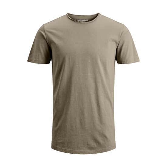 Jack and Jones Μπεζ T-shirt C Neck - 12182498